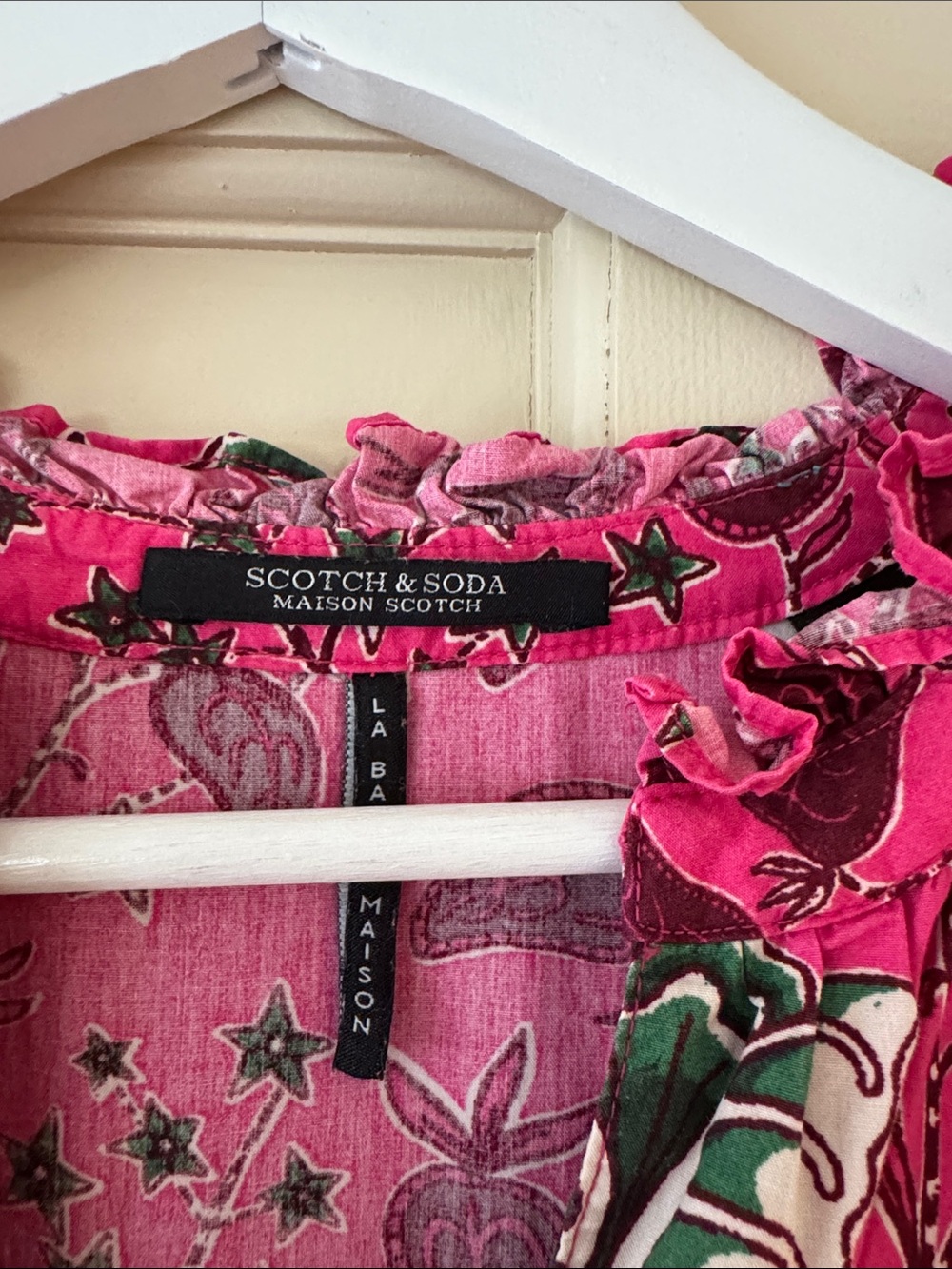 Scotch & Soda Fuchsia Floral Tiered Dress - Picture 2 of 4